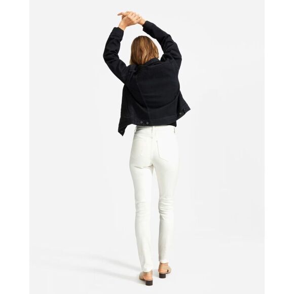 Everlane Skinny Jeans Womens Size 25 Bone High Rise Stretch‎ Japanese Denim NEW - Picture 2 of 13
